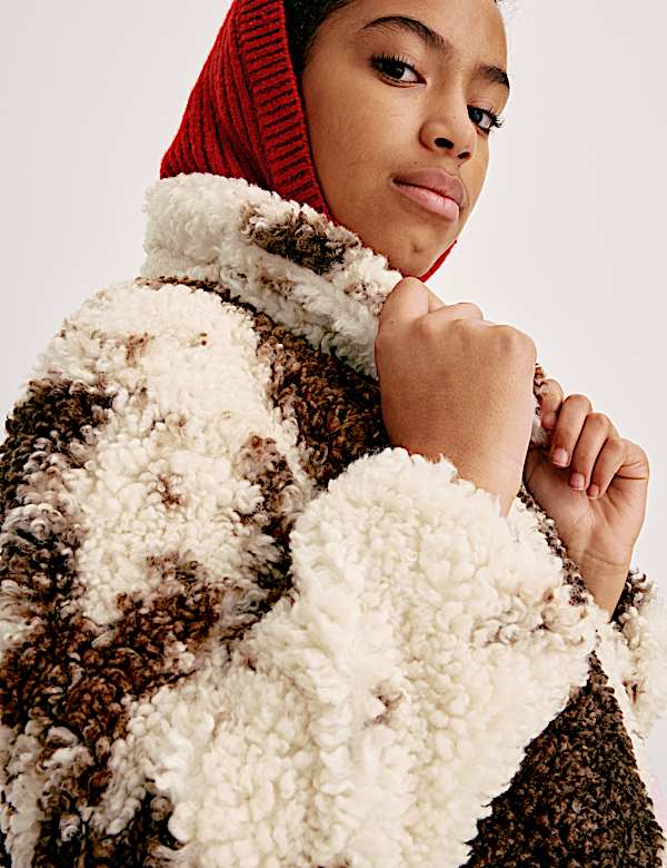 Jacke aus Ponyfell mit Borgkragen (6&ndash;16 J.) - DE