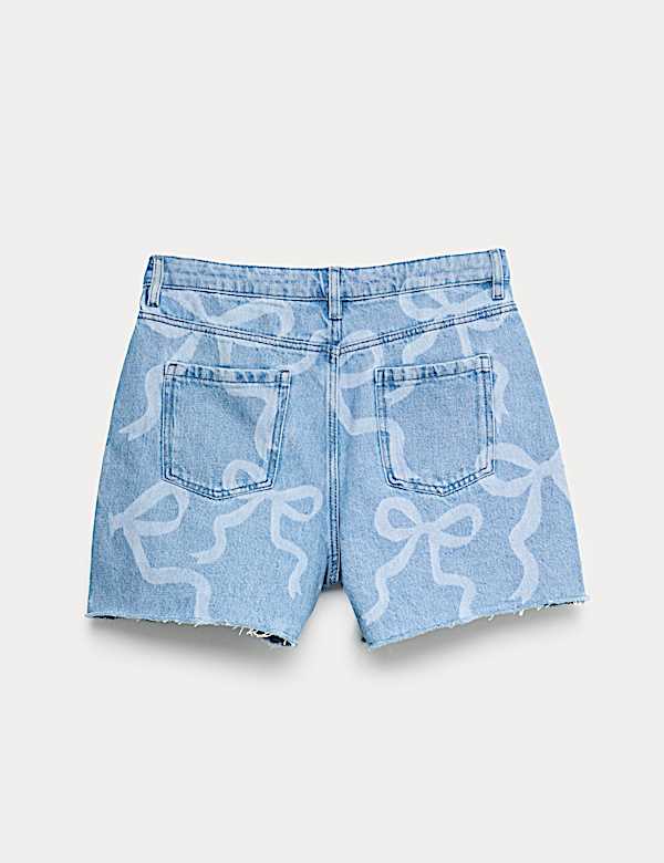 Denim Bow Shorts (6-16 Yrs) - LV