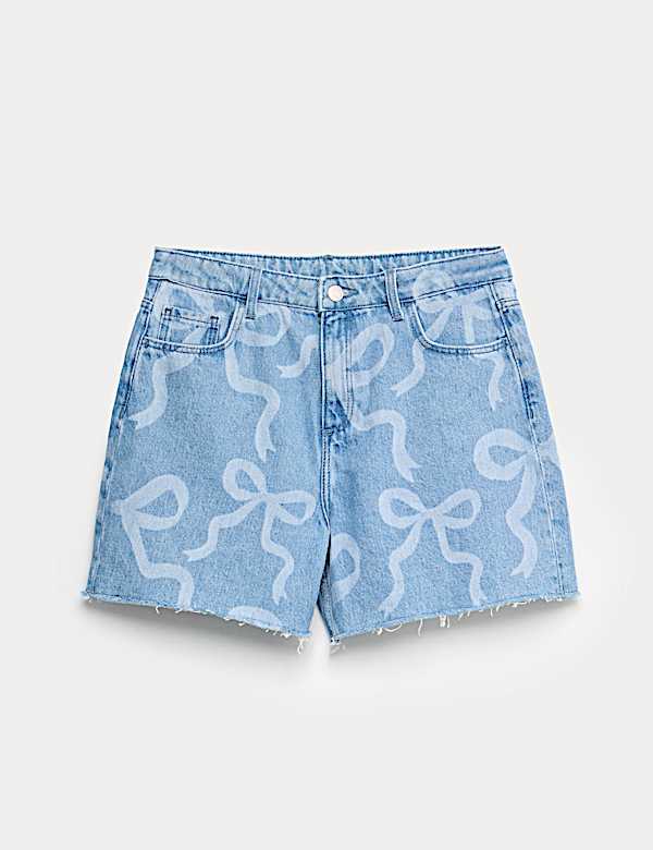 Denim Bow Shorts (6-16 Yrs) - LV