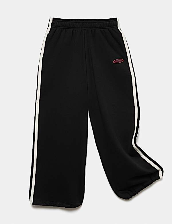Cotton Rich Wide Leg Joggers (6-16 Yrs)