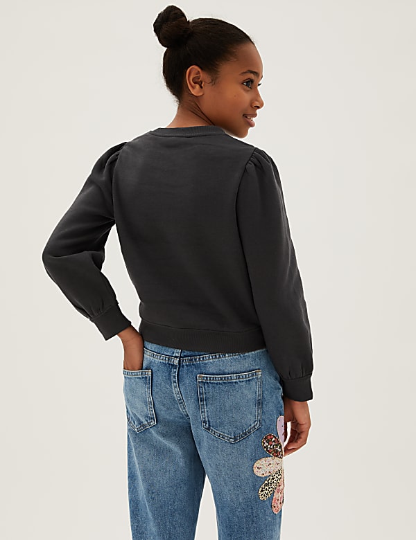 Cotton Cosmic Slogan Sweatshirt (6-16 Yrs)