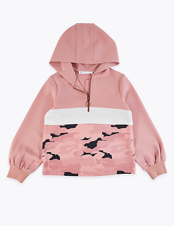 Camouflage Colour Block Zip Hoodie (6-16 Years)