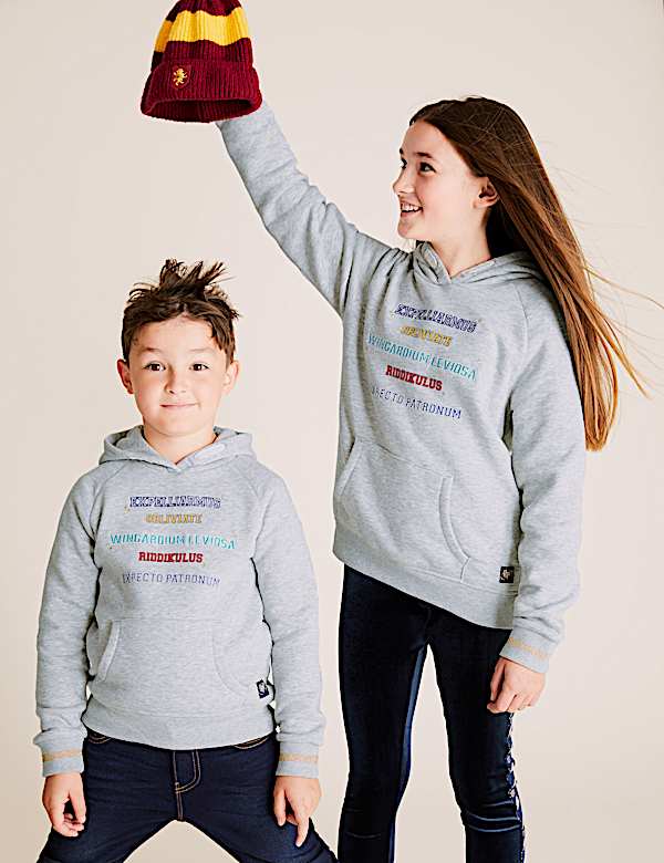 Harry Potter™ Cotton Spells Slogan Hoodie (6-16 Yrs) - KG