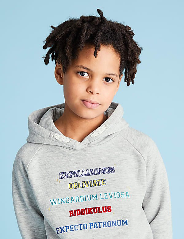 Harry Potter™ Cotton Spells Slogan Hoodie (6-16 Yrs)