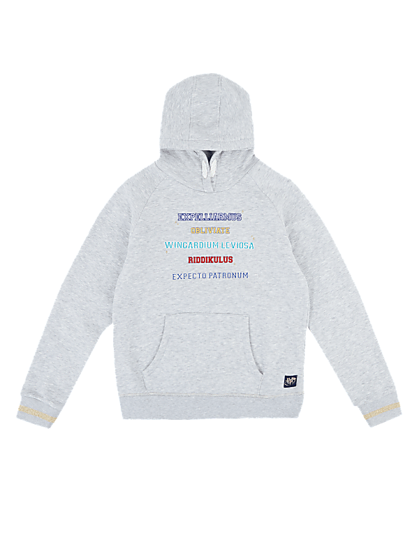 Harry Potter™ Cotton Spells Slogan Hoodie (6-16 Yrs)