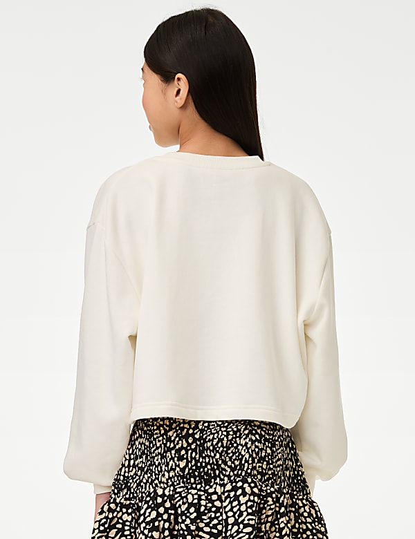 Katoenrijke sweater met skihonden-graphic (2-16 jaar) - BE