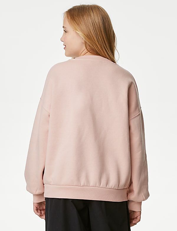 Cotton Rich Slogan Sweatshirt (6-16 Yrs)