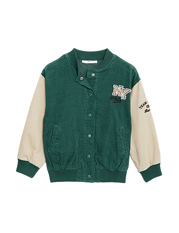 Pure Cotton Colour Block Bomber (6-16 Yrs)