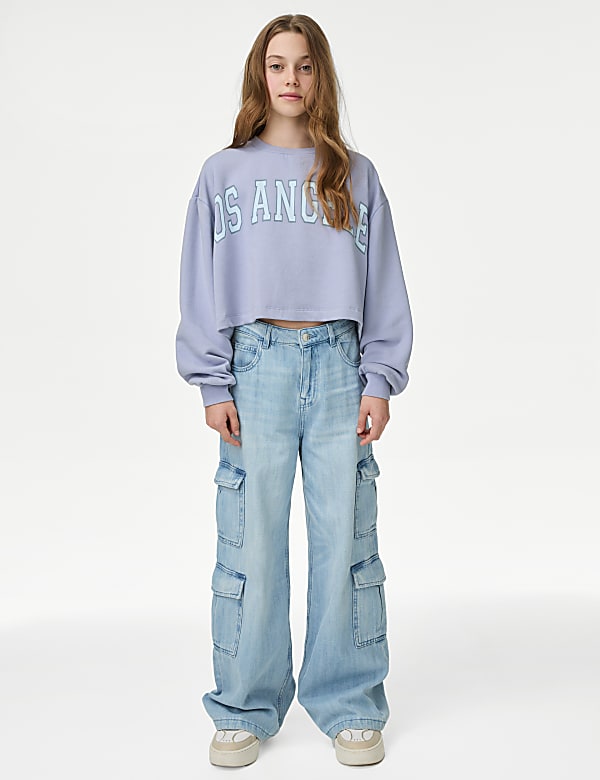 Sweat en coton &agrave; motif Los Angeles (du 2 au 16 ans) - CH