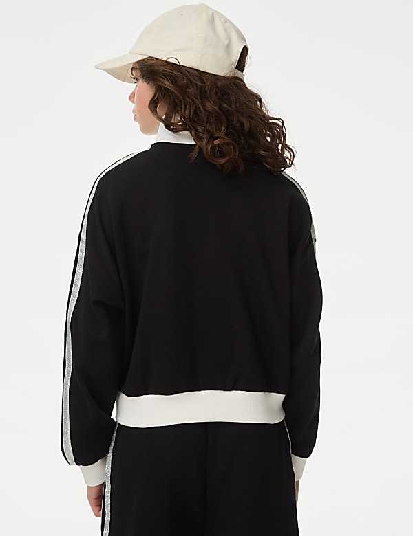 Cotton Rich Zip Up Jacket (6-16 Yrs) - JO