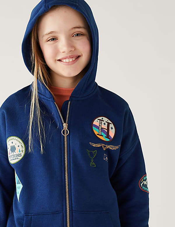 Cotton Rich Harry Potter&trade; Zip Hoodie (6-16 Yrs) - GR