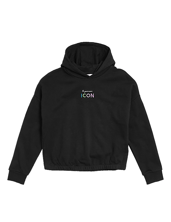 Cotton Rich Icon Slogan Hoodie (6-16 Yrs)