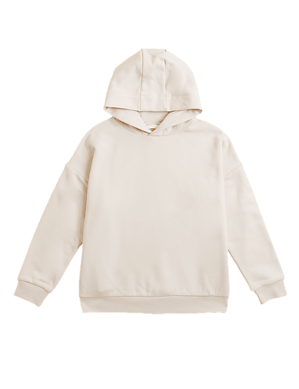 Cotton Rich Plain Hoodie
