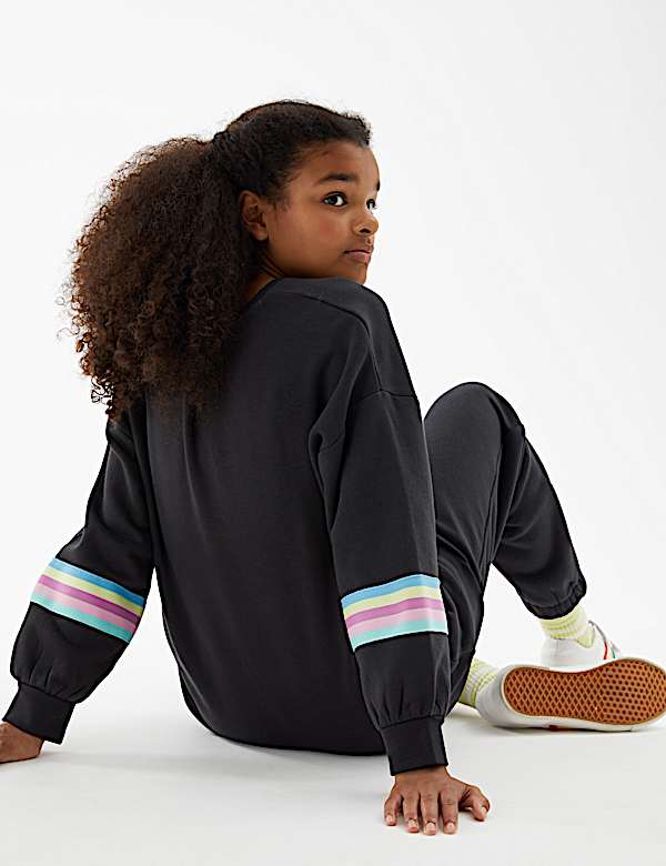 Cotton Rich Striped Sweatshirt (6-16 Yrs)