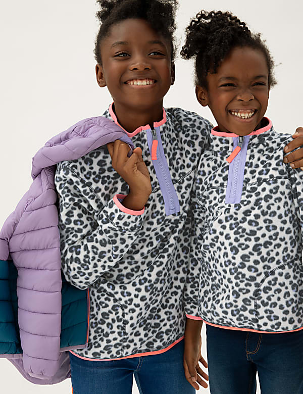 The Leopard-Print Recycled Fleece (2-16 Yrs)