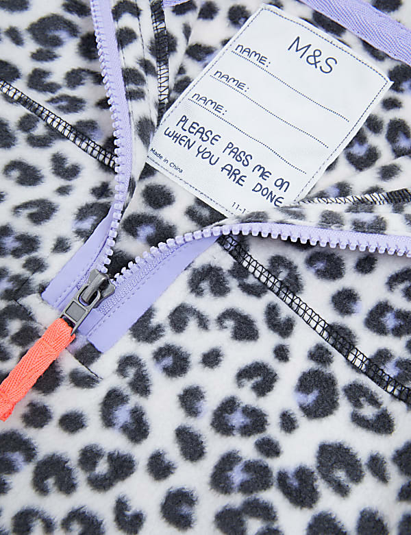 The Leopard-Print Recycled Fleece (2-16 Yrs)
