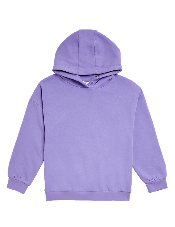 Cotton Rich Plain Hoodie (6-16 Yrs)