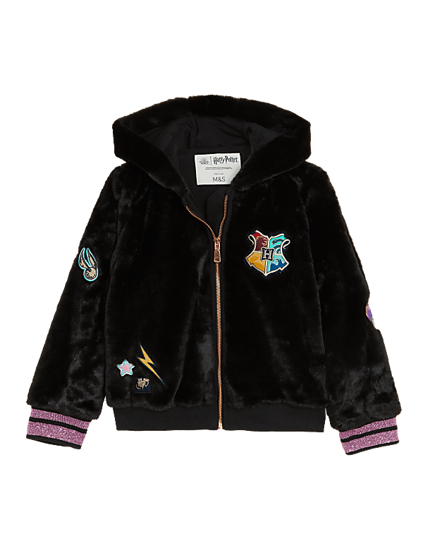Harry Potter™ Faux Fur Hooded Bomber