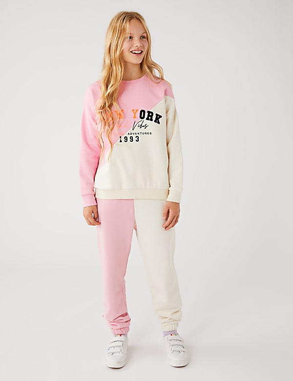 Cotton Rich New York Slogan Sweatshirt