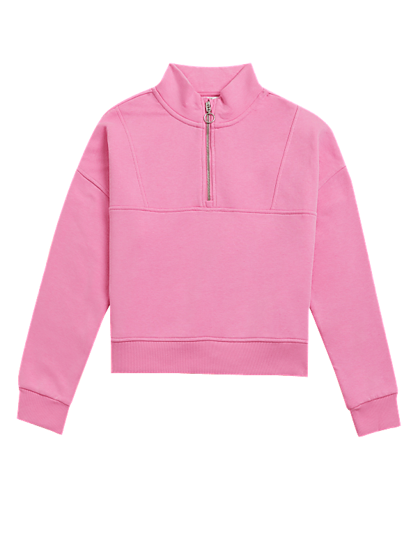 Cotton Rich Zip Sweatshirt (6-16 Yrs)
