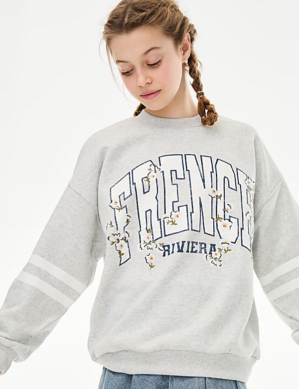 Cotton Rich French Riviera Sweatshirt (6-16 Yrs) - SI