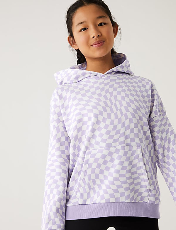 Cotton Rich Checkerboard Hoodie