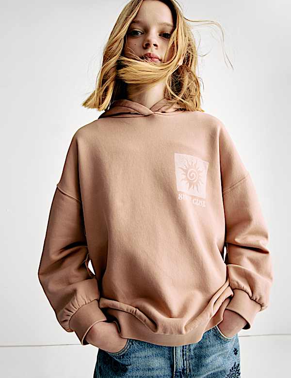 Cotton Rich Surf Graphic Hoodie (6-16 Yrs) - HU
