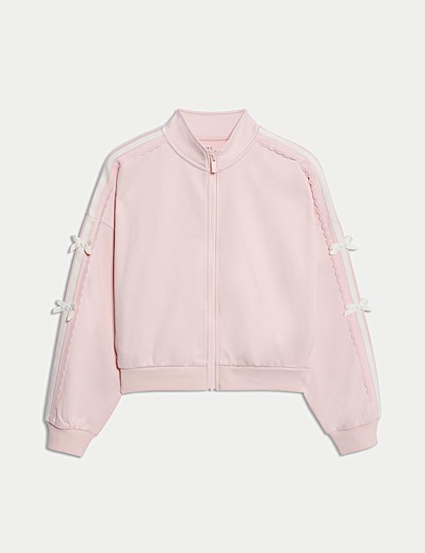 Cotton Rich Tricot Bow Sweatshirt (6-16 Yrs) - CN