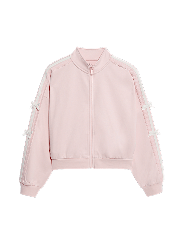 Cotton Rich Tricot Bow Sweatshirt (6-16 Yrs)