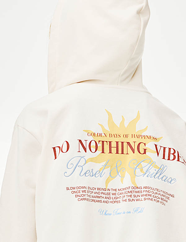 Cotton Rich Graphic Zip Hoodie (6-16 Yrs) - JO