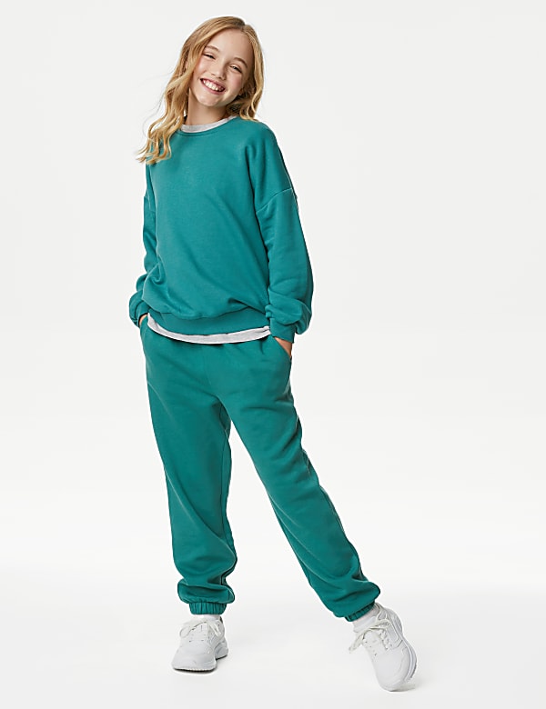 Cotton Rich Plain Sweatshirt (6-16 Yrs)