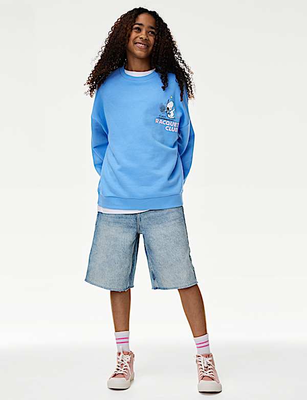 Cotton Rich Snoopy™ Sweatshirt (6-16 Yrs) - HR