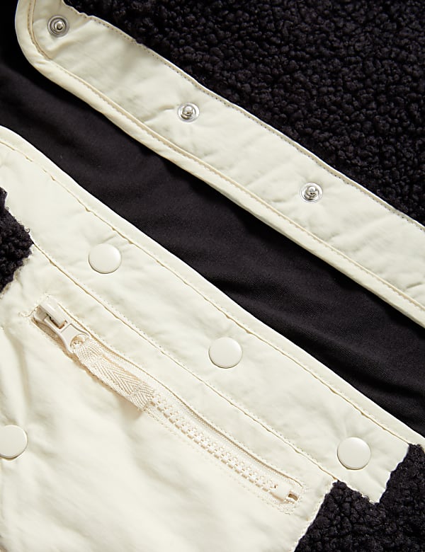 Borg Fleece Hooded Jacket (6-16 Yrs)