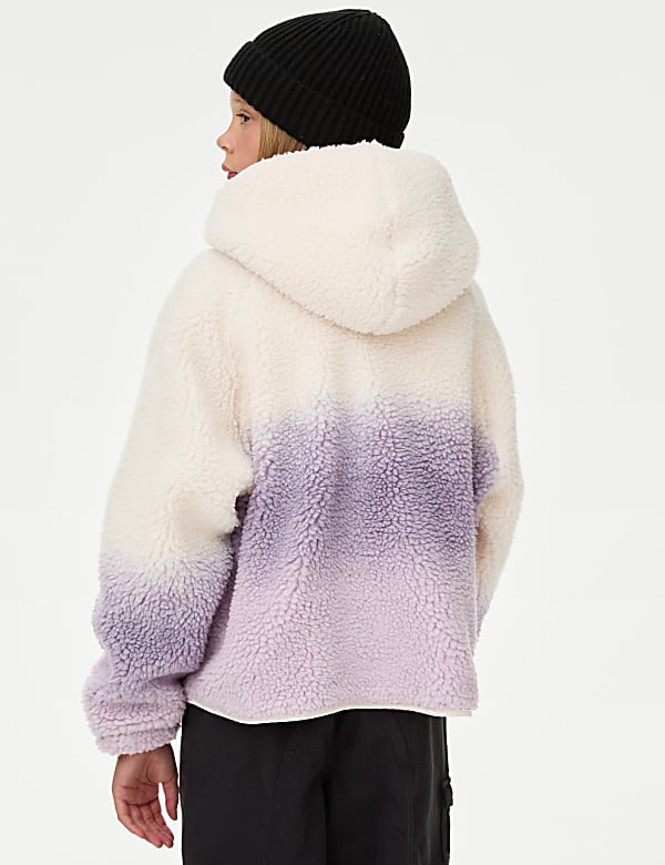 Borg Ombre Hooded Jacket (6-16 Yrs)