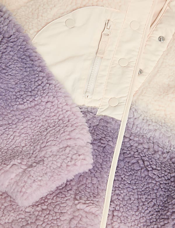 Borg Ombre Hooded Jacket (6-16 Yrs)
