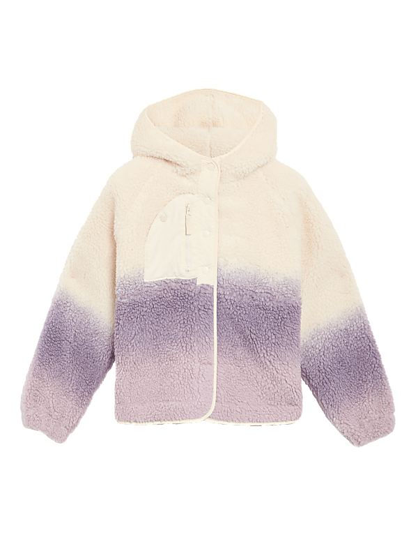 Borg Ombre Hooded Jacket (6-16 Yrs)