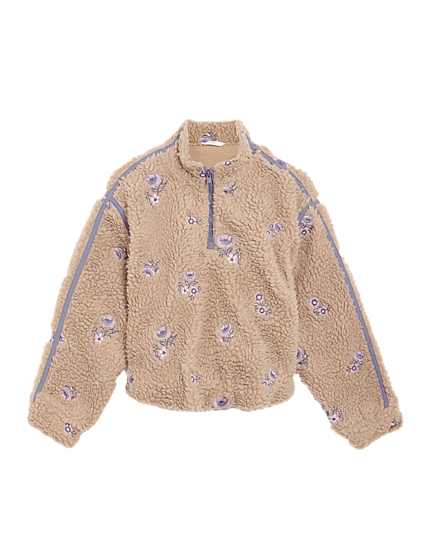 Borg Floral Jacket (6-16 Yrs)