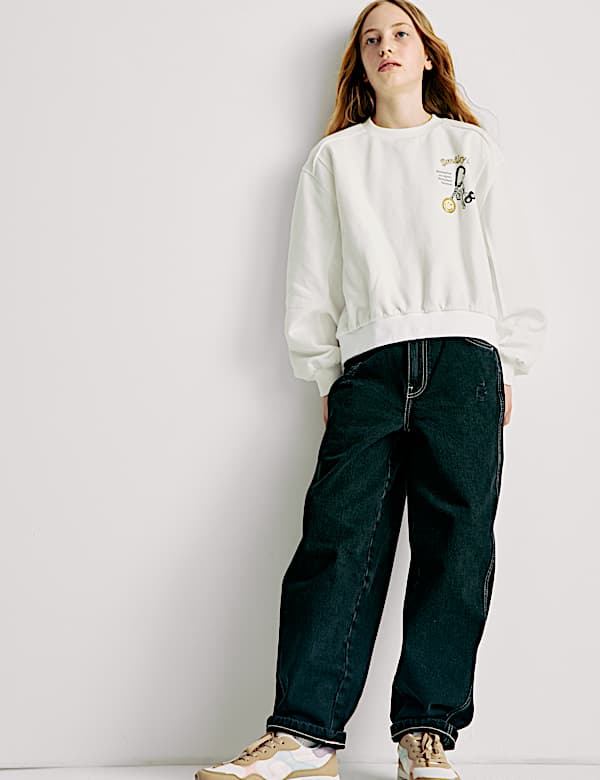 Sweatshirt Bahan Katun Motif SmileyWorld® (2-16 Tahun) - ID