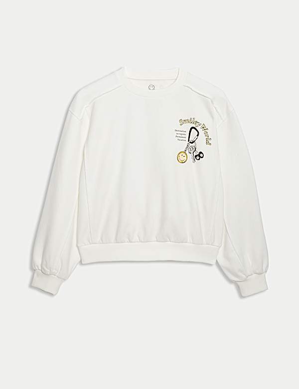 Sweatshirt Bahan Katun Motif SmileyWorld® (2-16 Tahun) - ID
