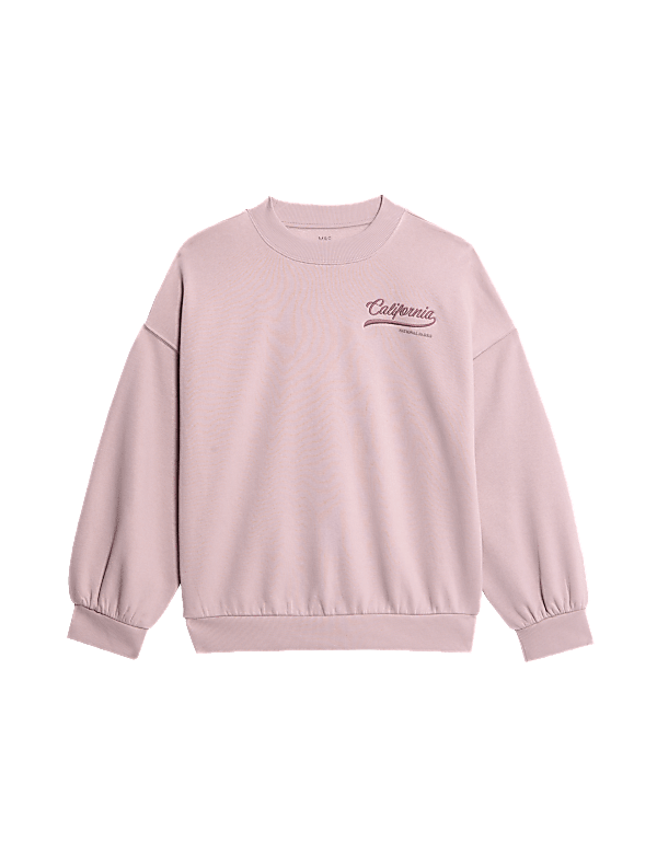 Cotton Rich California Slogan Sweatshirt (6-16 Yrs)