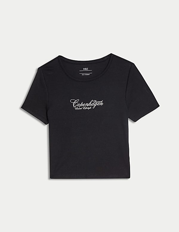 Cotton Rich Slogan T-Shirt (2-16 Yrs) - BN