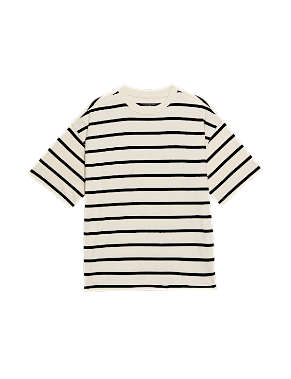 Pure Cotton Striped T-Shirt (6-16 Yrs)