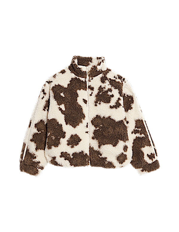 Borg Pony Print Jacket (2-16 Yrs)