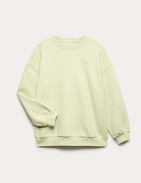 Oversized Sweatshirt mit hohem Baumwollanteil (6&ndash;16 J.) - AT