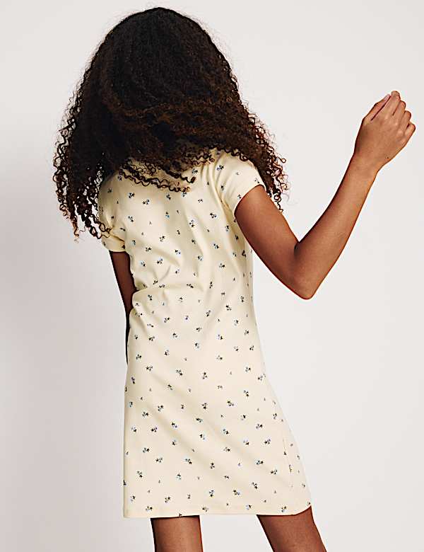 Cotton Rich Lace Trim Dress (6-16 Yrs)