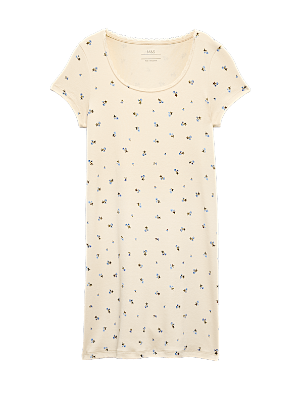 Cotton Rich Lace Trim Dress (6-16 Yrs)