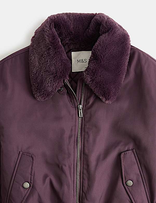 Stormwear&trade; Faux Fur Collared Bomber Jacket (6-16 Yrs)