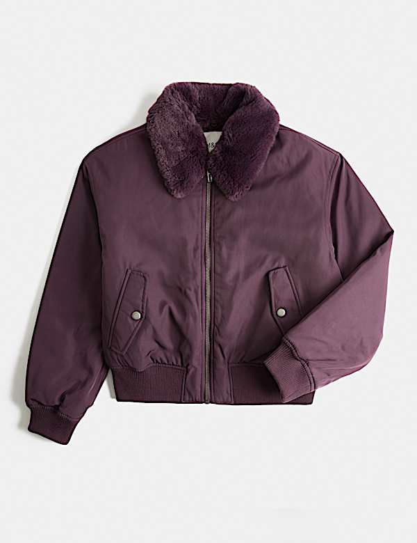 Bomberjack met kraag, imitatiebont en Stormwear&trade; (6-16 jaar) - NL