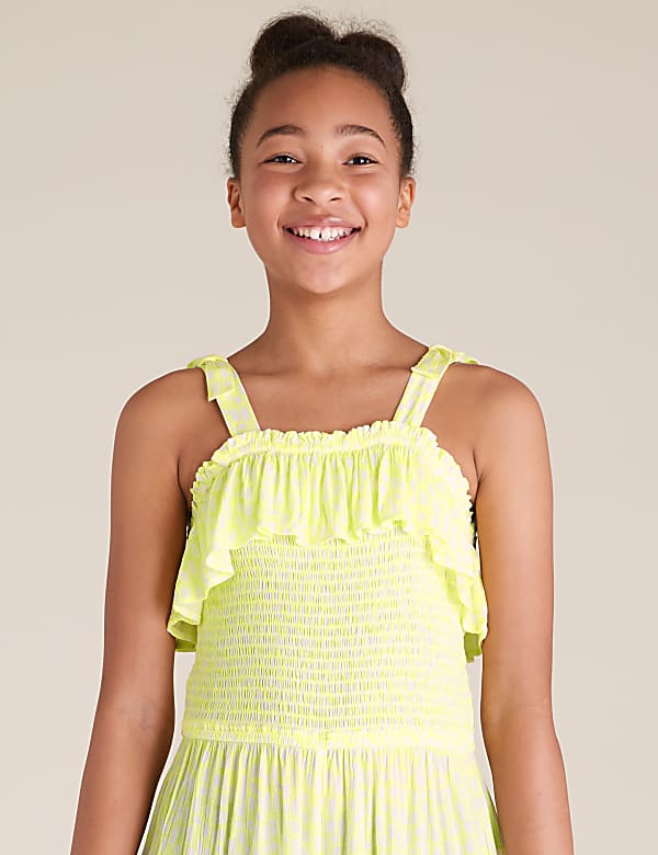 Printed Frill Jumpsuit (6-14 Yrs)