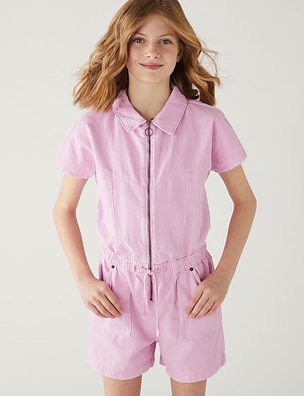 Denim Short Boilersuit